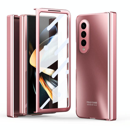 Foldable Electroplated 5g Case for Samsung Galaxy z Fold 4 - Silver