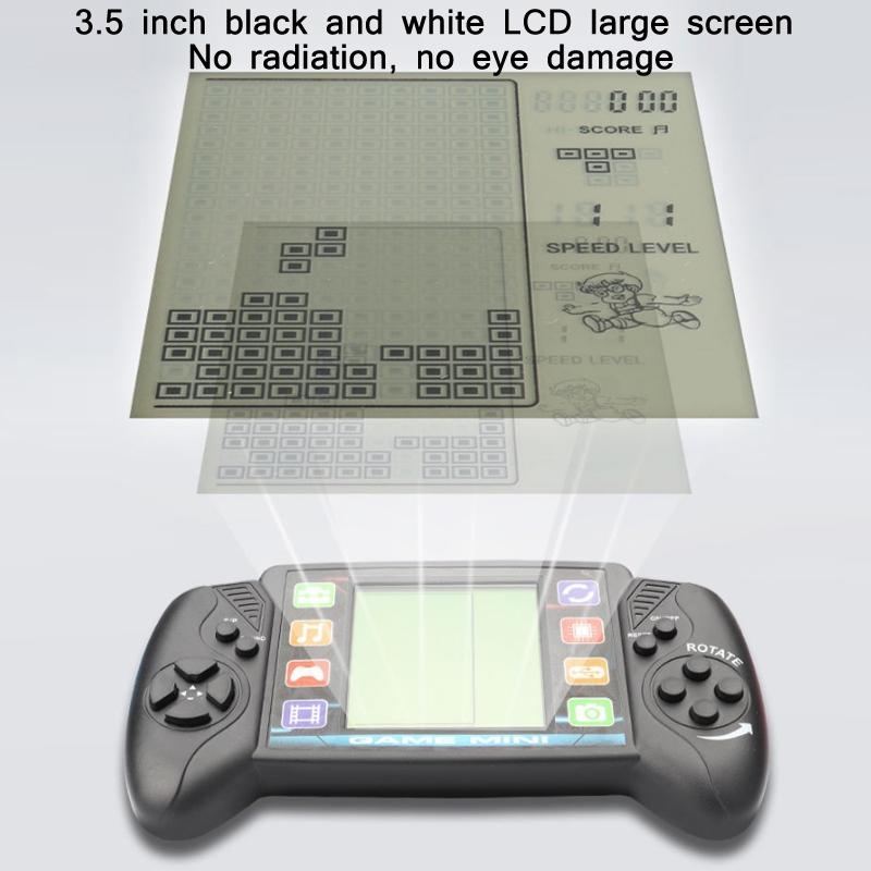 Kids Handheld Game Console With Large Screen - Electronic Toy - Black