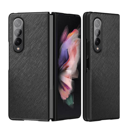 Foldable Cross Pattern Phone Case for Samsung Galaxy z Fold 4 / 5g - Foldable Design - Red