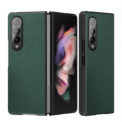 Foldable Cross Pattern Phone Case for Samsung Galaxy z Fold 4 / 5g - Foldable Design - Red