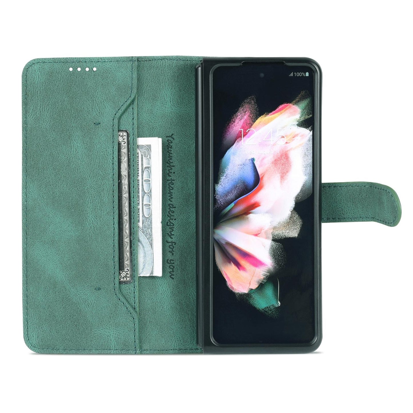 For Samsung Galaxy Z Fold4 5G Horizontal Flip Tpu Phone Case - Red