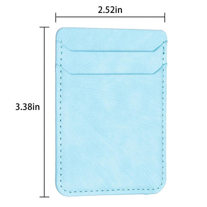 Frosted Card Bag Sticker For Mobile Phones - Black