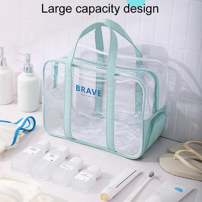 Waterproof Sports Tote For Toiletries & Makeup - Mint Green