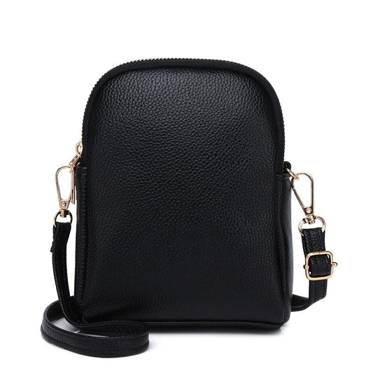 Iitchi Pattern Crossbody Bag For Ladies Fits Cell Phone - Black