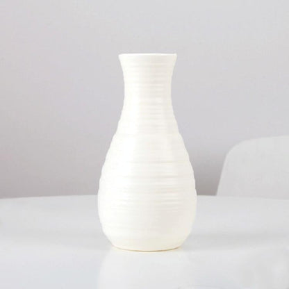 Creative Desktop Flower Vase - Modern Plastic Decoration - Blue