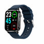 1.7 Inch Hd Square Screen Tpu Strap Smart Watch Supports Body Temperature Monitoring / Blood Oxygen Monitoring - Blue