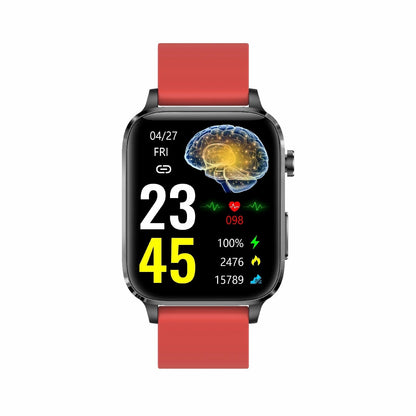 1.7 Inch Hd Square Screen Tpu Strap Smart Watch Supports Body Temperature Monitoring / Blood Oxygen Monitoring - Blue