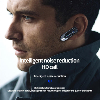 Business Style Bluetooth 5.0 Earphone with Touch Switch - Blue