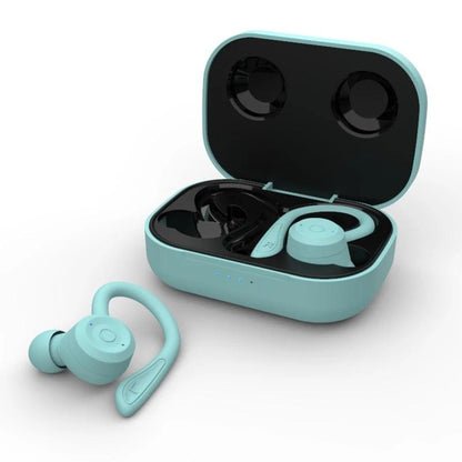 Waterproof T20 Tws Bluetooth Earphones with Charging Box and Noise-cancelling Hooks - Orange