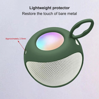 Soft Silicone Protective Cover for Apple Homepod Mini Speaker - Dark Green