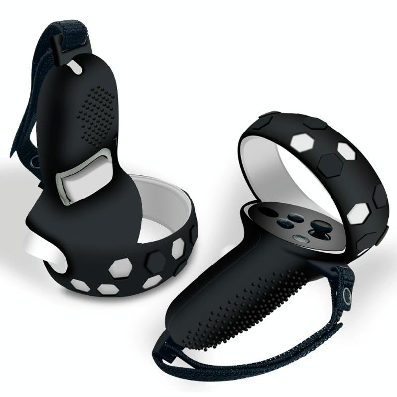 Complete Silicone Controller Cover Set for Meta Quest - 6 Pieces - Black