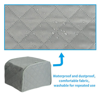 Small Home Bread Maker Dust Cover - Polyester Material - Gray