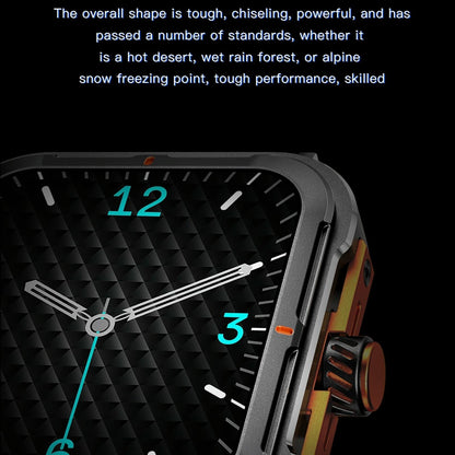 1.9 Inch Tft Square Screen Smart Watch Supports Blood Pressure Monitoring - Silver