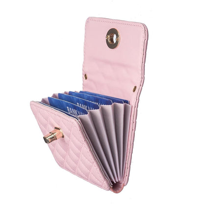Horizontal Card Bag Mobile Phone Back Sticker With Metal Buckle - Black