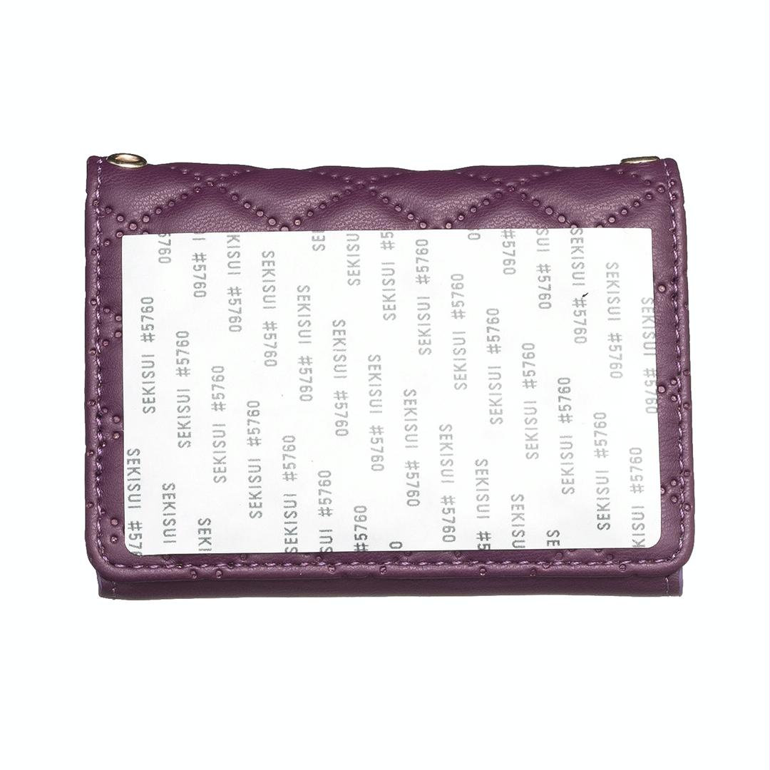Horizontal Card Bag Mobile Phone Back Sticker With Metal Buckle - Black