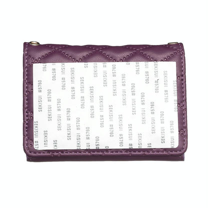 Horizontal Card Bag Mobile Phone Back Sticker With Metal Buckle - Black