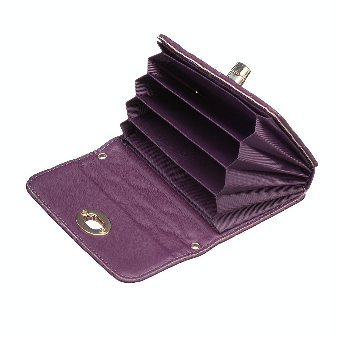 Horizontal Card Bag Mobile Phone Back Sticker With Metal Buckle - Black