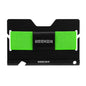 Multi Function Aluminum Card Holder For Men & Women Elastic Band Wallet - Green