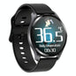 1.28 Inch Tft Colour Screen Ip67 Waterproof Smart Watch Support Body Temperature Monitoring / Sleep Monitoring / Heart Rate Monitoring - Black
