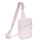 Lightweight Outdoor Sports Chest Bag Cell Phone Crossbody Pack - Beige