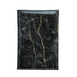 Waterproof Marble Passport & Ticket Holder Colorful Design - Black