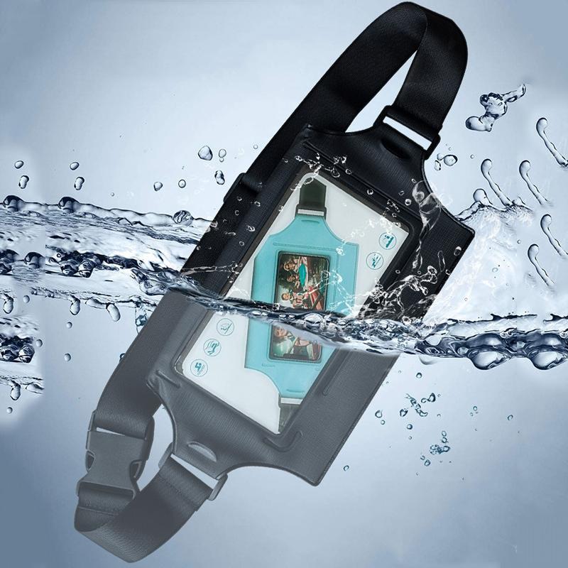 Waterproof Waist Bag For Mobile Phone And Sports - Black