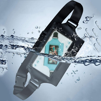 Waterproof Waist Bag For Mobile Phone And Sports - Black