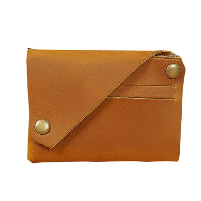 Leather Card Holder For Bank Cards Black - Coffee