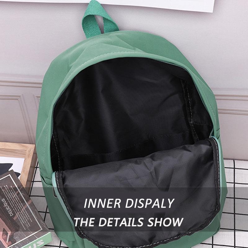 Simple Women Travel Backpack Solid Colour - Yellow