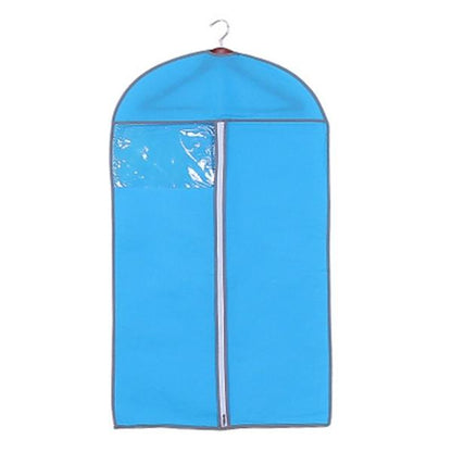 Blue Garment Suit Coat Dust Cover For Wardrobe Storage
