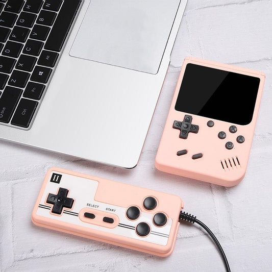 Macaron Mini Handheld Game Console With 800 Built-In Games 3.0 Inch - Pink