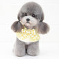 Pet Accessories Dog Small Shawl Bib Saliva Towel Triangle Scarf - Size S - Light Yellow