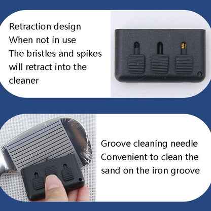 3-Piece Portable Golf Groove Cleaning Brush - Black