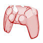 Protective Crystal Shell for Ps5 Wireless Controller - Transparent Red