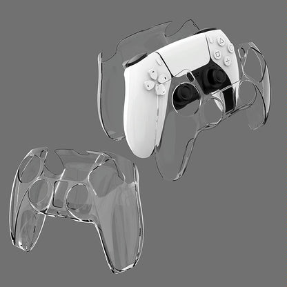 Protective Crystal Shell for Ps5 Wireless Controller - Transparent Red