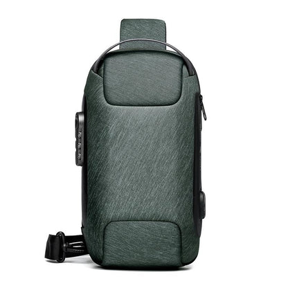 Men's Anti Theft Oxford Chest Bag - Blue
