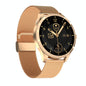1.28 Inch Ips Colour Screen Ip67 Waterproof Smart Watch Support Blood Pressure Monitoring / Heart Rate Monitoring / Sleep Monitoring - Gold