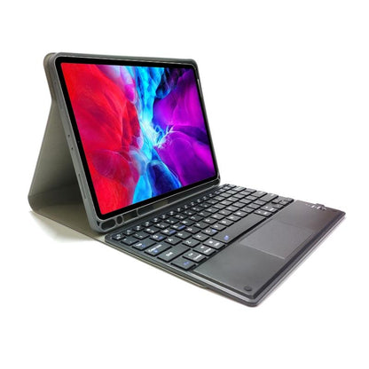 Bluetooth Keyboard Tablet Case For Ipad Pro 11 - Detachable Touch Leather Holder Pen Slot - Rose Gold