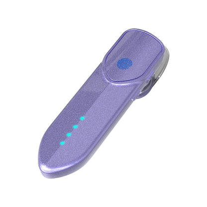 Business Style Bluetooth 5.0 Earphone with Fingerprint Touch - Blue