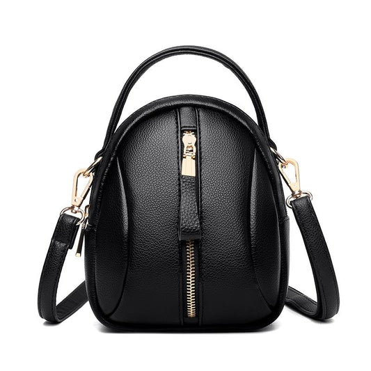 Multi Compartment Shoulder Bag For Women - Black