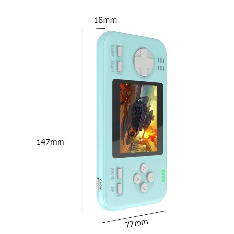Portable Game Console With 8000Mah Battery And Colour Screen - White Blue