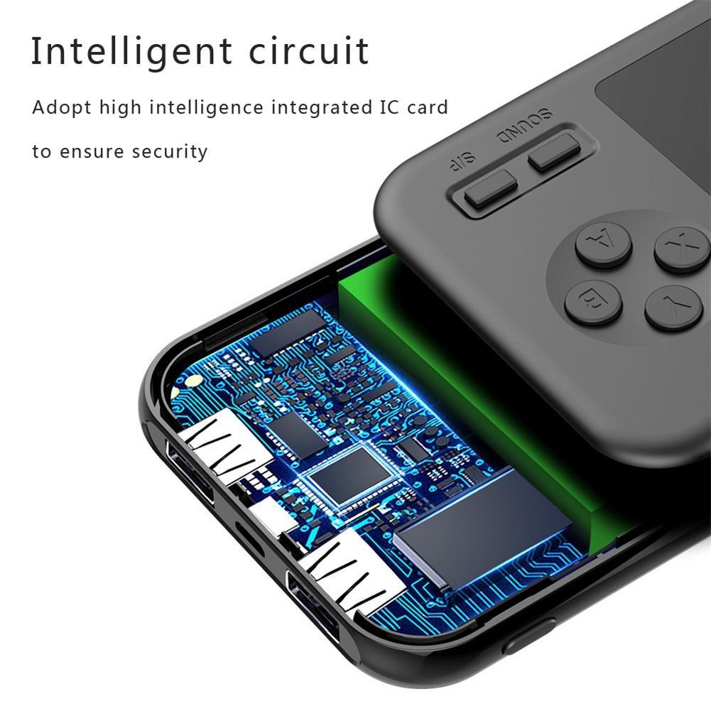 Portable Game Console With 8000Mah Battery And Colour Screen - White Blue