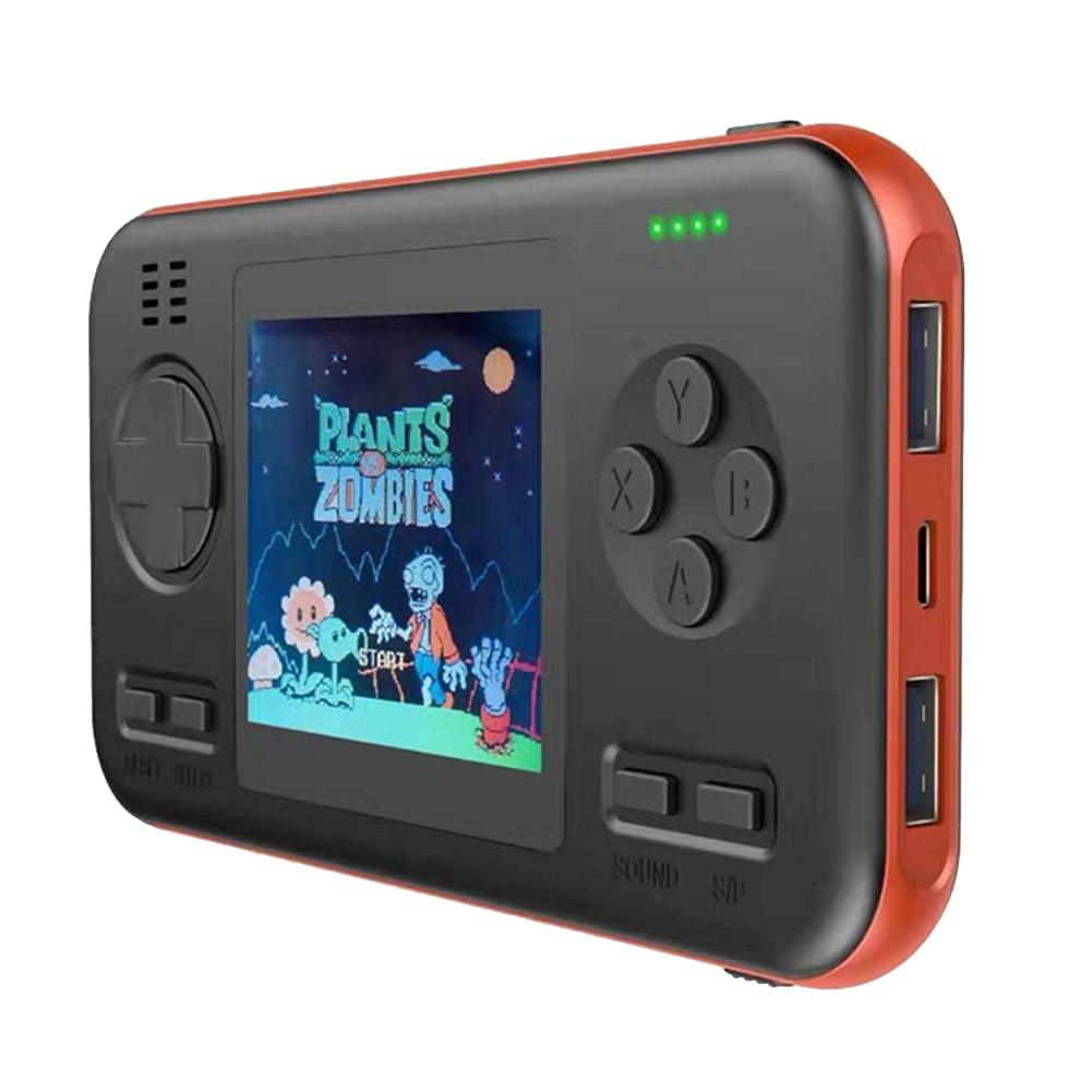 Portable Game Console With 8000Mah Battery And Colour Screen - White Blue