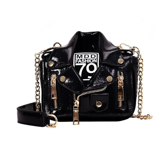 Stylish Pu Leather Shoulder Bag For Women - Black