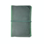 Retro Passport Wallet For Travel Crazy Horse Skin - Ink Green