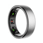 Smart Ring Heart Rate Blood Oxygen Sleep Sports Size 10 - Silver