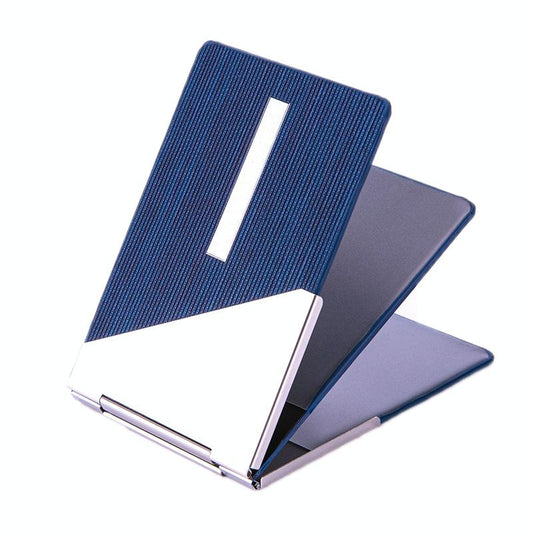 Metal Driver License Holder Fits Most Vehicles - Stripe Blue