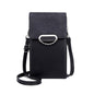 Large Capacity Pu Leather Shoulder Bag For Women - Black