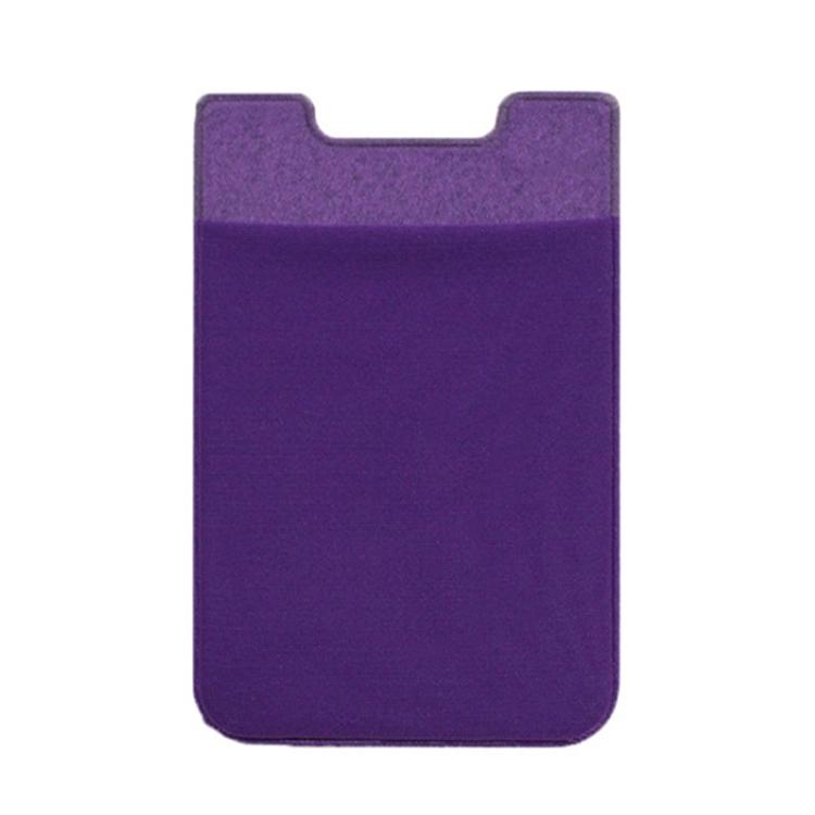 Lycra Phone Card Holder Stretch Back Sticker Wallet For Cards Bus Pass Bank Fits Most Phones - Pink