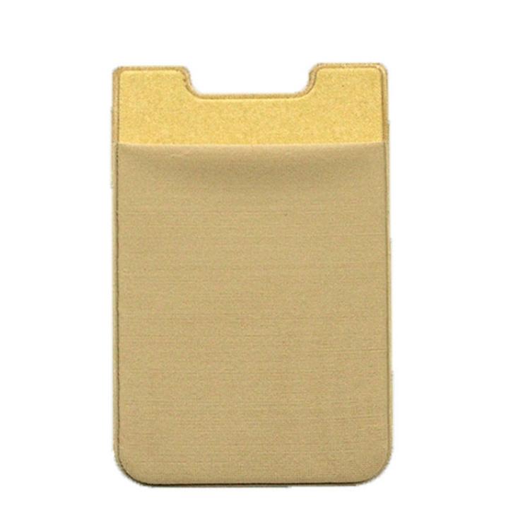 Lycra Phone Card Holder Stretch Back Sticker Wallet For Cards Bus Pass Bank Fits Most Phones - Pink